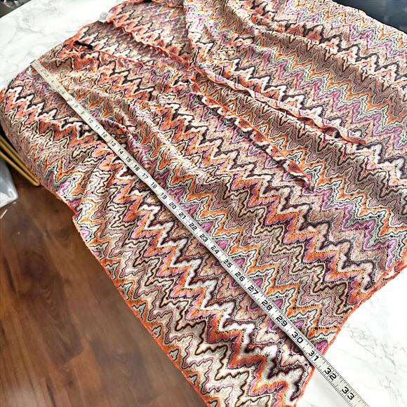 BECCA‎ Sundown Crochet Knit Tunic Metallic Sheer Beach Cover Up Women's Size M/L - Picture 12 of 13